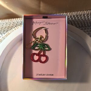 Betsey Johnson Cherry Charm - Red and Green